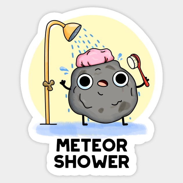 Meteor Shower Astronomy - puns are life Sticker by punnybone